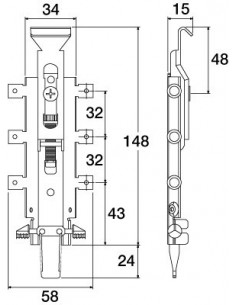 Spider Concealed Wall Cabinet Hanging Brackets X2 Dowel Screw Mount 29036910 X2 2