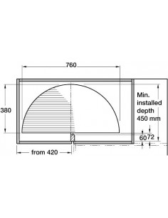 Chrome Half Circle Carousel For Min 420mm Door Width 2
