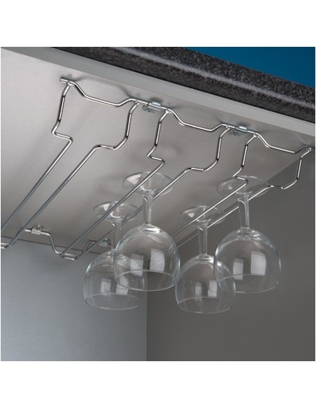 Wall Wine Glass Rack Top Unit Cabinet Mount 150 / 300 / 400 / 500mm