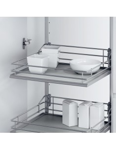 500mm VS Tal Gate Premea Grey Larder 1700-1950mm Swing Out X5 Baskets 54957583 2