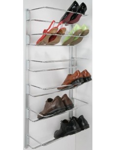 Adjustable Shoe Rack 480-750mm Set Chrome Racks & Wall Rail  89212906SET