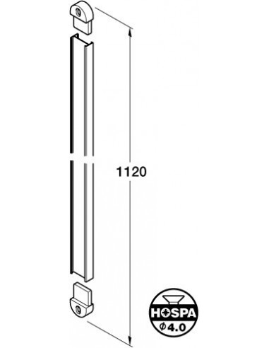 Adjustable Shoe Rack 480 To 750mm Chrome + Wall Rail Holder
