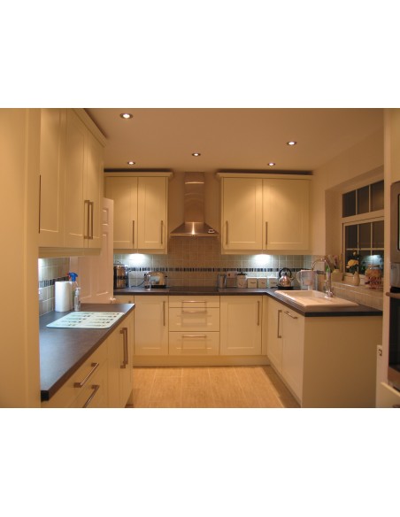 Kitchen Cologne Ivory, Solok Surf Worktops, New Appliances