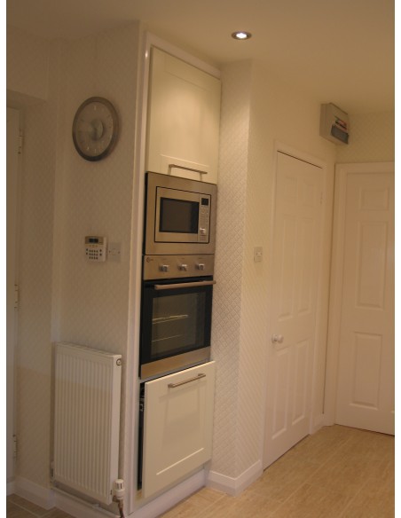 Kitchen Cologne Ivory, Solok Surf Worktops, New Appliances