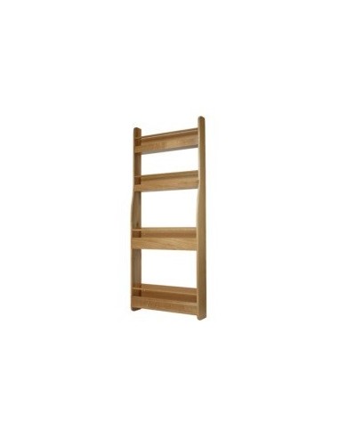 Oak Pantry Storage Rack Tall Larder Doors Wooden Spice Shelf Lacquered 54313423
