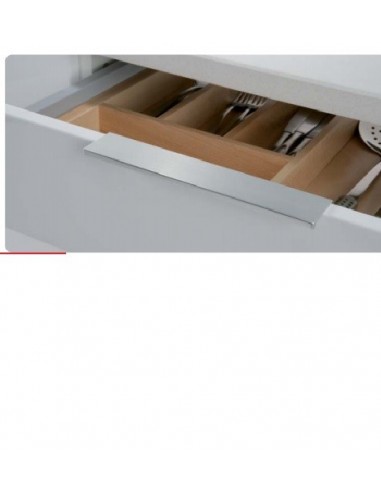 Finn Trim Door Handle Modern Profile 192mm Centres x 220mm Aluminium - 2 x 3.5 x 14mm Countersunk Head Screws Included 11284014