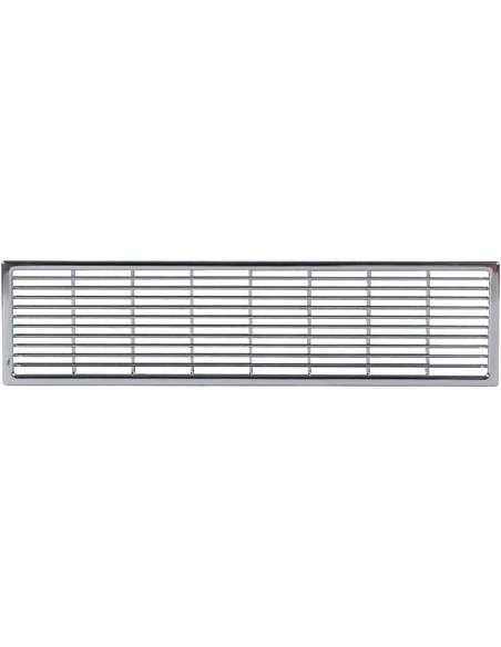 230x68mm Plinth Ventilation Grill Chrome Recess Mounting 42.24 Cm2 57154248