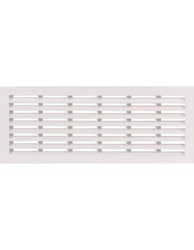 Ventilation Grill 299x120mm Recess Mount White Plastic