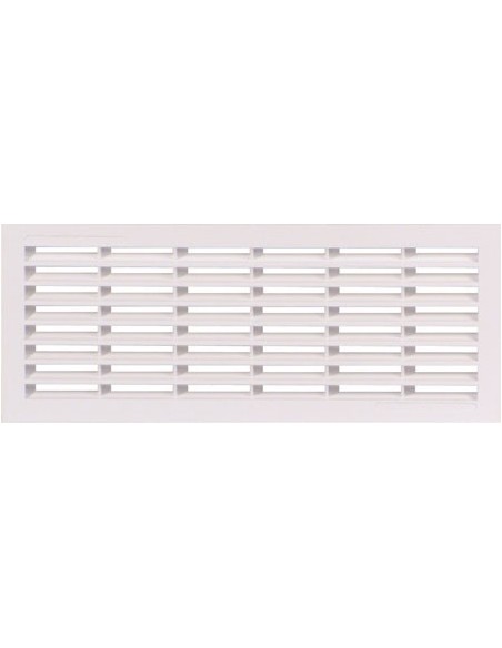 Ventilation Grill 299x120mm Recess Mount White Plastic