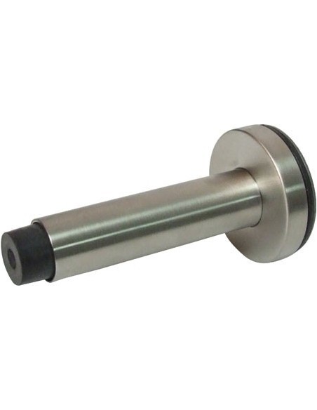 Door Stop Stainless Steel & rubber Stopper 96 x 50mm