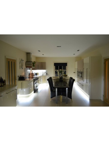 Cream & Cappuccino Gloss Kitchen. Spilsby, Lincolnshire