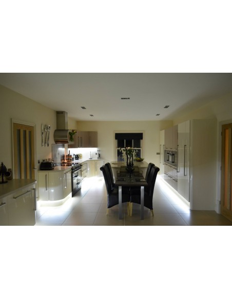 Cream & Cappuccino Gloss Kitchen. Spilsby, Lincolnshire