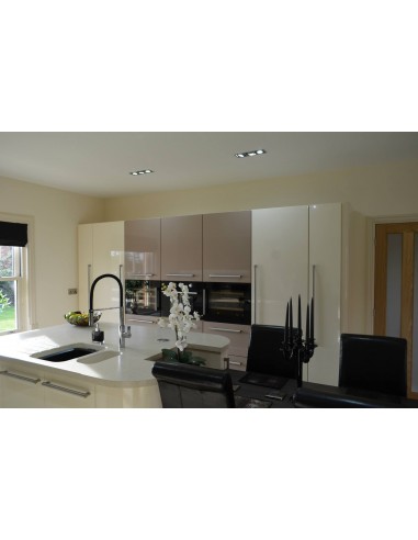 Cream & Cappuccino Gloss Kitchen. Spilsby, Lincolnshire