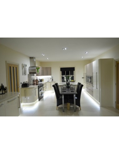 Cream & Cappuccino Gloss Kitchen. Spilsby, Lincolnshire
