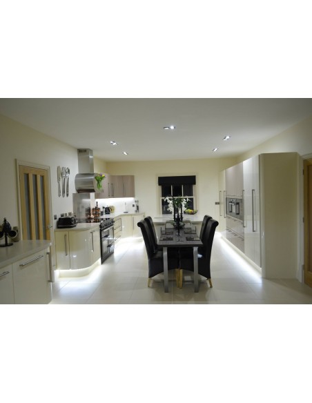 Cream & Cappuccino Gloss Kitchen. Spilsby, Lincolnshire