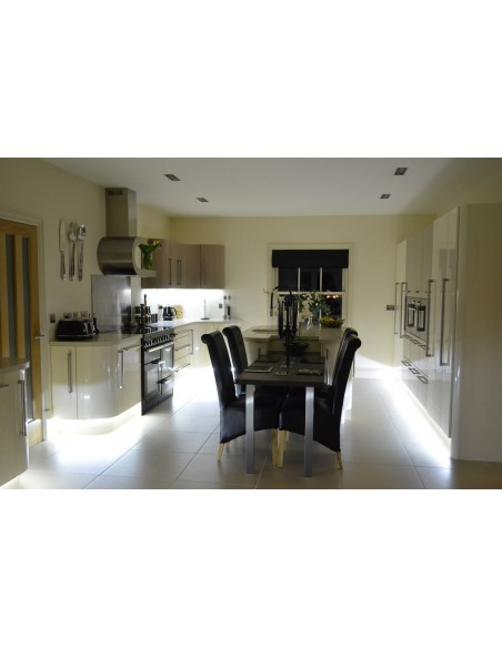 Cream & Cappuccino Gloss Kitchen. Spilsby, Lincolnshire
