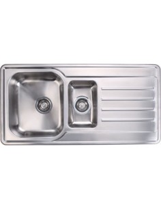 Abbey Kitchen Sink 1.5 Bowl & Waste Kit 1000 x 500mm Stainless 56745080