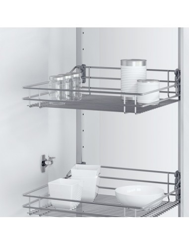 500mm VS Tal Gate Larder Kitchen Swing Out Silver Wire 1700-1950mm 54958933