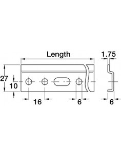 Kitchen Wall Hanging Rail 2032mm For Kitchen Cabinet Hangers Screw Fix 29010900 2