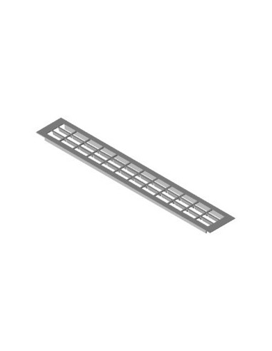 550 x 80mm Ventilation Grill, Aluminium Recess Mount