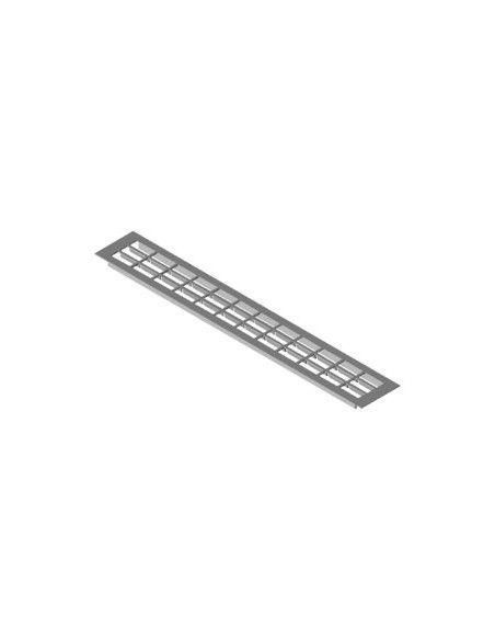 550 x 80mm Ventilation Grill, Aluminium Recess Mount