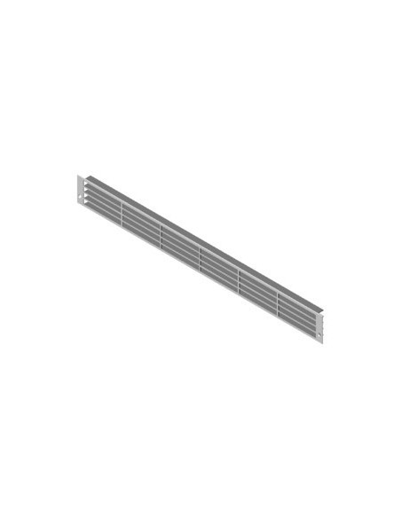 Fridge Plinth Vent Silver 570 x 57mm Airflow 200cm2 Louvre Grill 57524900