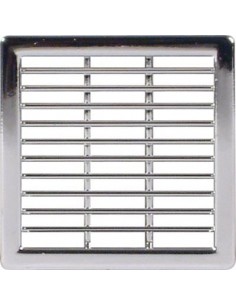 50mm Square Ventilation Grill 10.20Cm2 Chrome Recess Mount 57x57mm 57154211