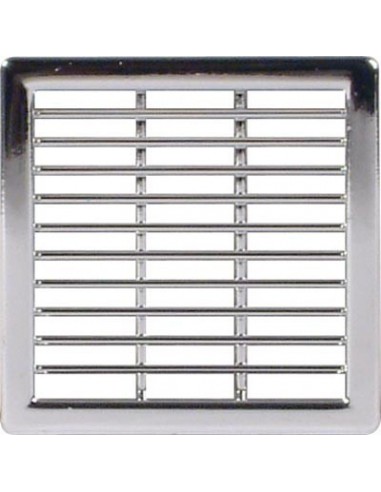 50mm Square Ventilation Grill 10.20Cm2 Chrome Recess Mount 57x57mm 57154211