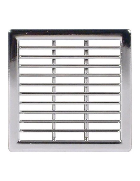 50mm Square Ventilation Grill 10.20Cm2 Chrome Recess Mount 57x57mm 57154211