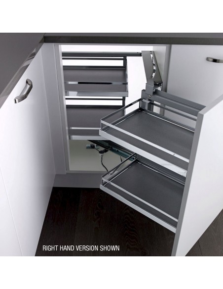 Kessebohmer Magic Corner Style Kitchen Pull Out Storage Trays KASMCUSC