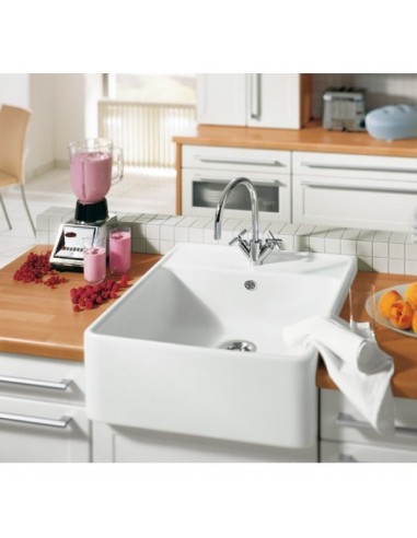 Villeroy Boch Butler 60 Kitchen Sink White Ceramic Plus Apron Front 632060R1