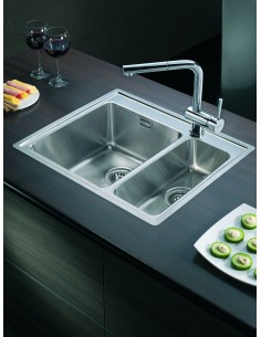 Clearwater Bella Kitchen Sink 1.5 Bowl Topmount Inset Stainless Steel BE625